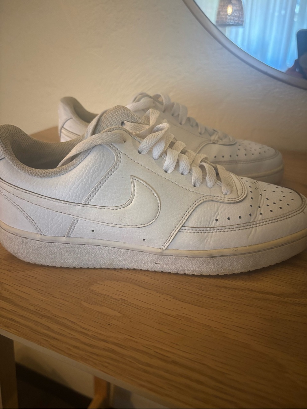 WMNS Nike Court Vision Low White Sneaker